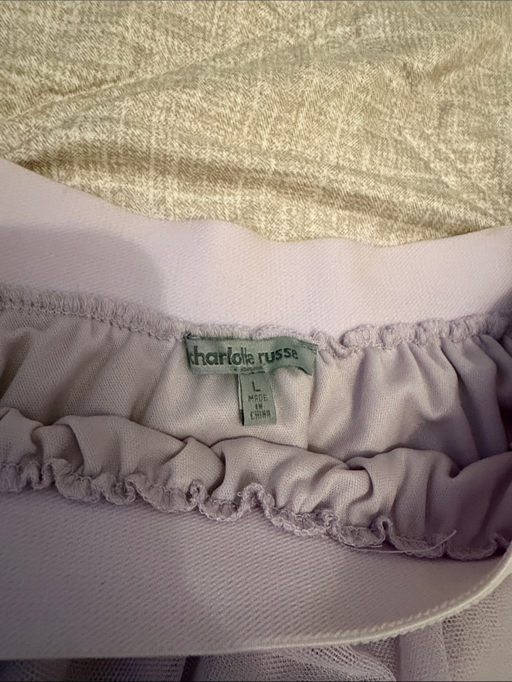 Charlotte Russe Lavender Tulle Skater Skirt - Picture 2 of 3